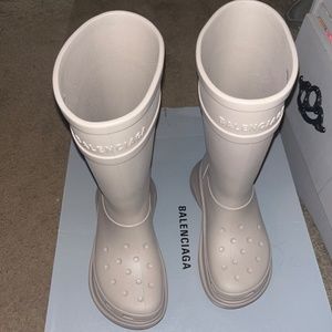 Balenciaga croc boots